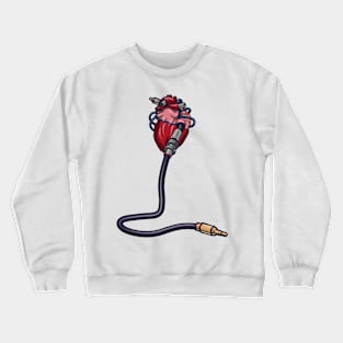 Techno Heart of Man Crewneck Sweatshirt